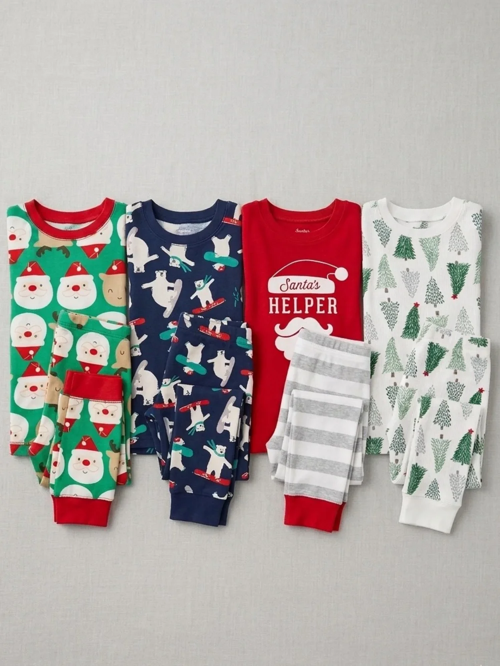 Carters++ Toddler Boys 8pc Festive Winter Pajama Bundle, 4T